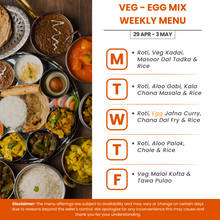Load image into Gallery viewer, India&#39;s Flavour Eggetarian Tiffin Service
